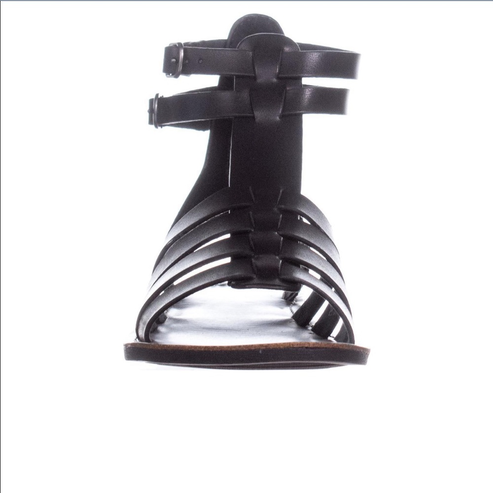 Leather Ankle High Gladiator Strappy Buckle Sandal - Picture 4 of 5